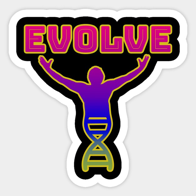 Evolve! Sticker by PharaohCloset